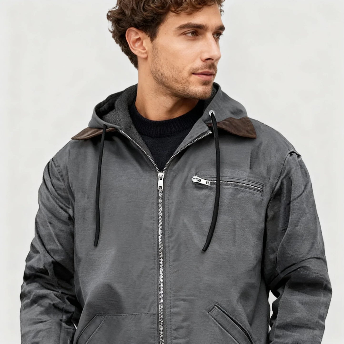 Matteo | Felpa Sherpa con Zip Integrale